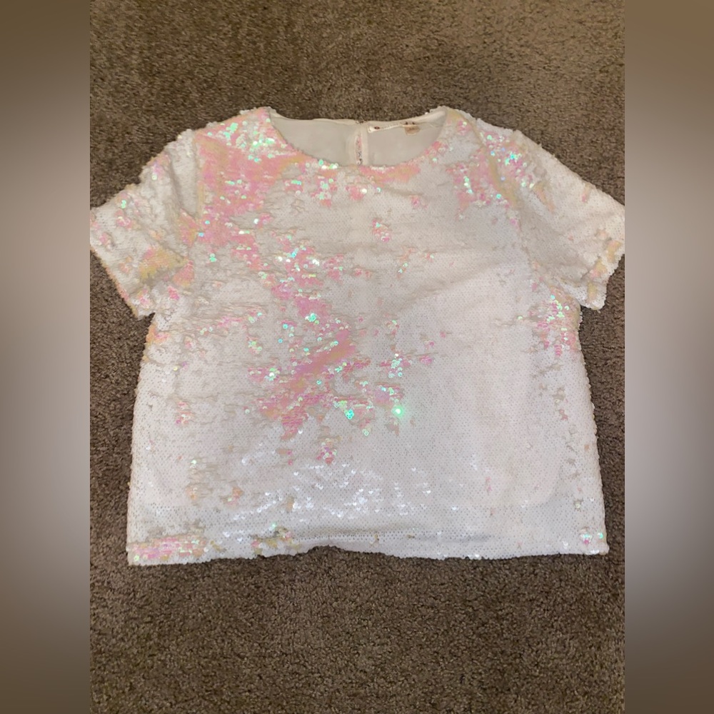 Chelsea and violet sequin shirt